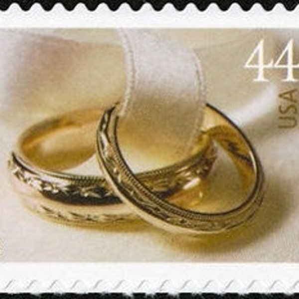 4x WEDDING RINGS 44c Unused Vintage Postage Stamp Free Shipping Your #1 source for Vintage stamps with best prices!