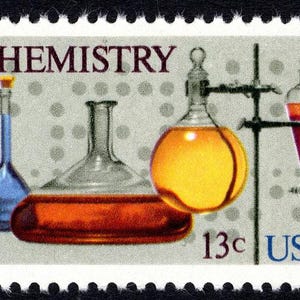 15x CHEMISTRY Lab Science Atoms Periodic Table 1976 13c Unused Postage Stamp Free Shipping!  #1 source Best prices on Vintage stamps