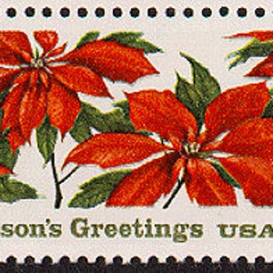 8x Flores de Pascua de NAVIDAD de 1985, 22 c. Sellos postales antiguos sin usar. ¡Envío gratuito! Su fuente n.° 1. Los mejores precios en sellos antiguos