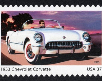 3x 1953 CORVETTE Chevrolet Sports Car 2005 37c Unused Postage stamp Free Shipping #1 Source Best Prices on Vintage Stamps