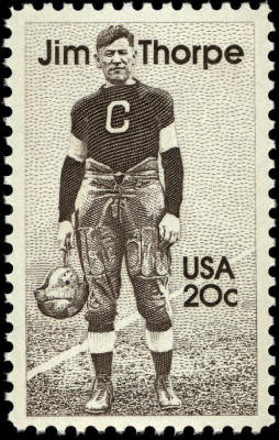 10x JIM THORPE Oklahoma Indian Football Baseball Olympics 1984 20c