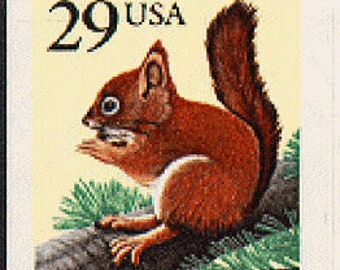 7x RED SQUIRREL 1993 29c Unused Vintage Postage Stamp Free Shipping! Great for Wedding Invitations #1 source Best prices on Vintage stamps