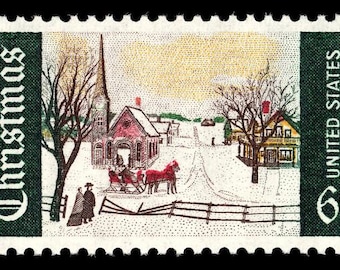 1964年クリスマス ヤドリギ ヒイラギ ポインセチア 植物 4種類 5セント