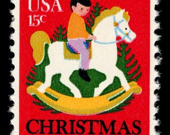 ヴィンテージサンタクロース切手：未使用8セント切手10枚 - Etsy 日本