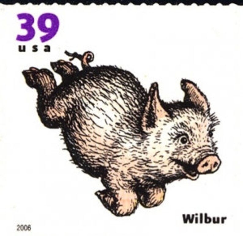 4x WILBUR THE PIG Children's Book Animals 39c 2006 Vintage Etsy