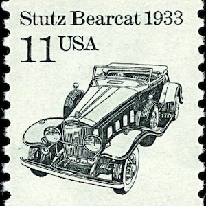 15 sellos postales sin usar de Stutz Bearcat, de 11 centavos, de 1985, con la leyenda "Autos antiguos". ¡Envío gratis! La fuente número uno con los mejores precios en sellos antiguos