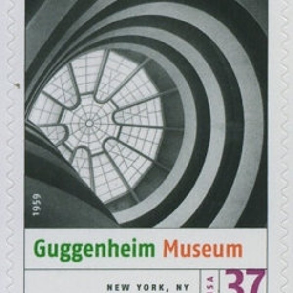 5x NYC GUGGENHEIM MUSEUM New York Architecture 2005 37c Unused Postage Stamp Free Shipping! #1 Source Best prices on Vintage stamps