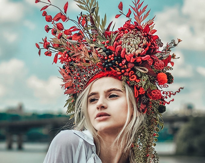 ukrainian flower headpiece