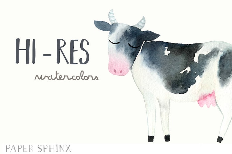 Goat Farm Clip Art Scrapbooking Duck Pig Horse Cow Rooster Baby Shower Chicken Watercolor Farm Animals Clipart