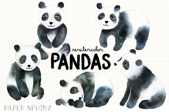 Watercolor Panda Clipart Panda Bear Family Illustrated Etsy Watercolor Panda Clipart Panda Bear Family Illustrated Etsy