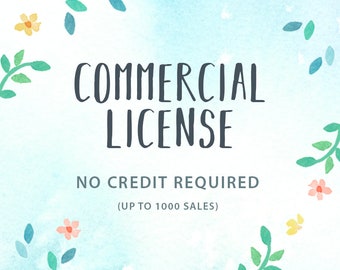 Commercial License Add-On - License to use ONE clipart set in items for sale