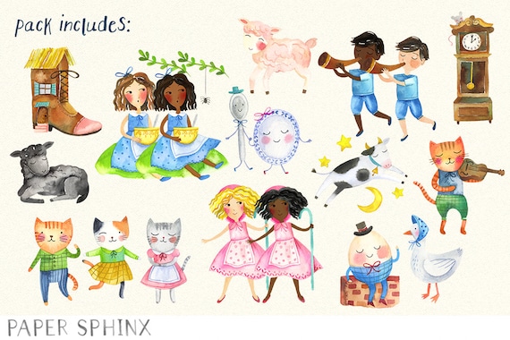 Nursery Rhyme Clipart Jack And Jill Nursery Rhyme Clip Art – Whimsy