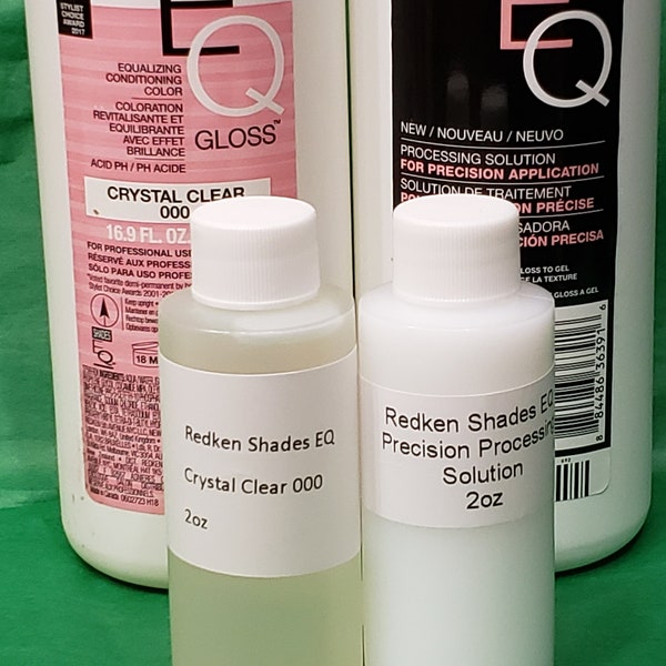 Redken Shades EQ Crystal Clear Gloss Duo with Precision Gel Processing Solution 2 oz each. Fast Shipping!
