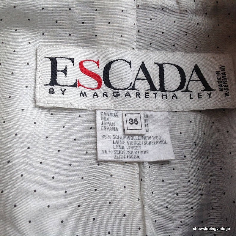 ESCADA Vintage 1980s Jacket,this Jacket is All About Sedution Sz 36 - Etsy