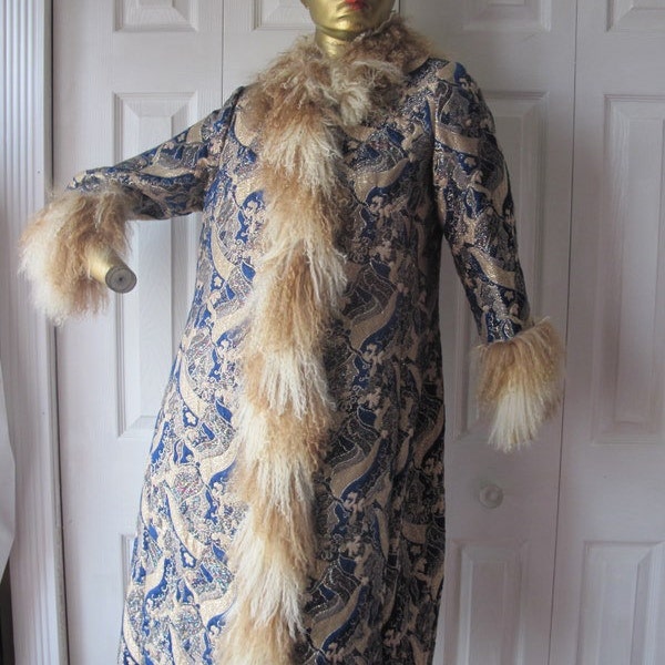 Silk Brocade Long Coat