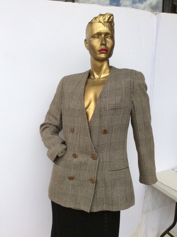 GIORGIO ARMANI vintage wool jacket-tailored double br… - Gem