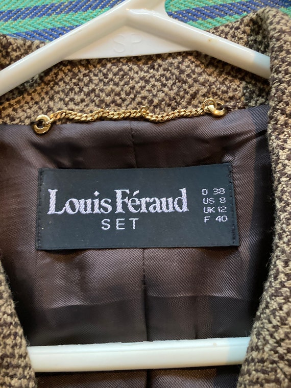 LOUIS FERAUD vintage 90s-2000 jacket- cream and b… - image 9