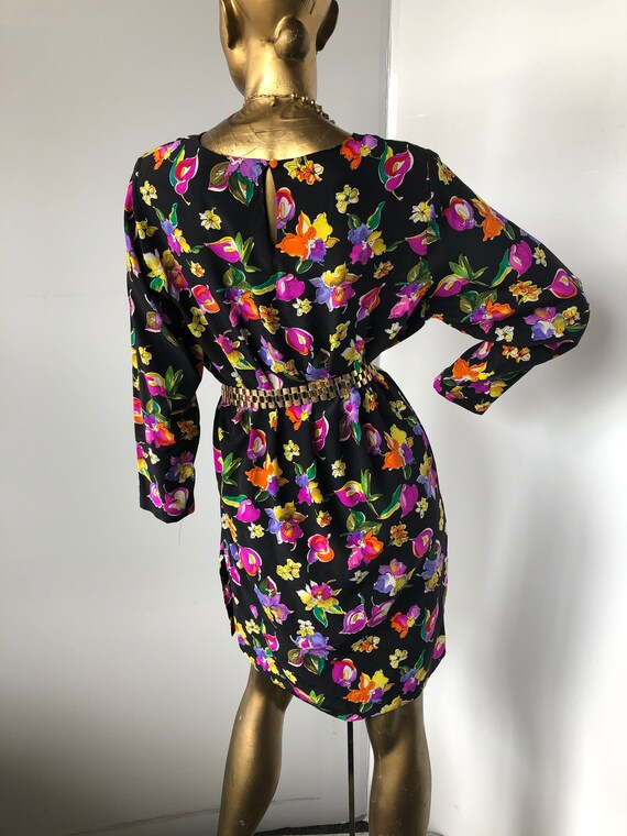 vintage dress, 80s shift Style dress, a medley of… - image 8