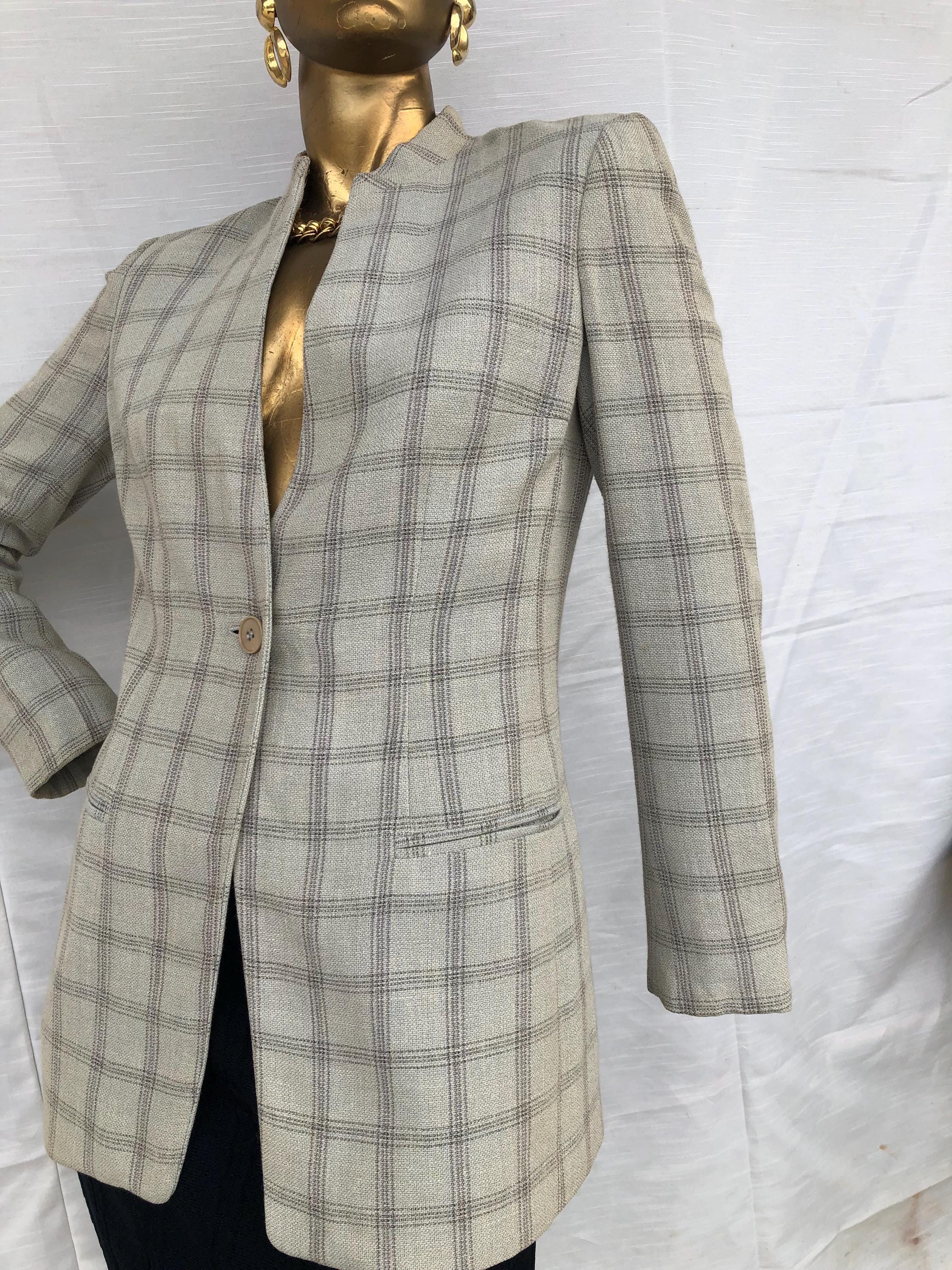 ジャケット・アウター 90's GIORGIO ARMANI Wool Tailored Jacket Vintage Giorgio Armani Wool Blazer: Italian Designer Jacket, Size