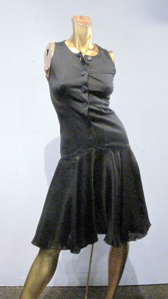 vintage 90s FENDI dress, beautiful black silk and