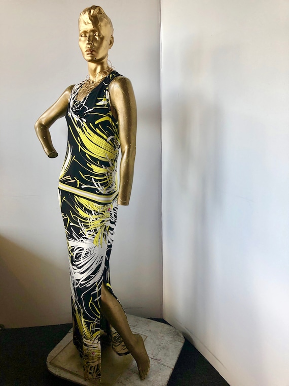 trina turk black and gold dress New Trina Turk Dress Black Gold Fully Lined Knee Length 12 MSRP $298