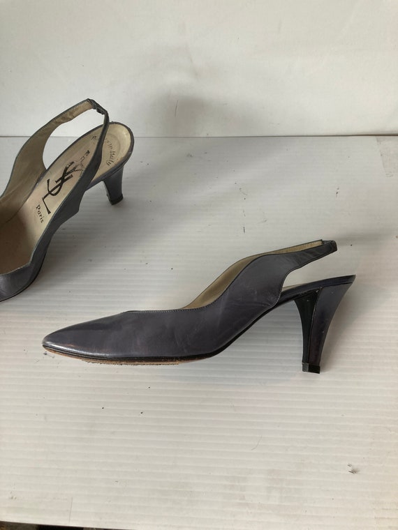 sz 7 Yves Saint Laurent vintage 90s high heel pum… - image 7