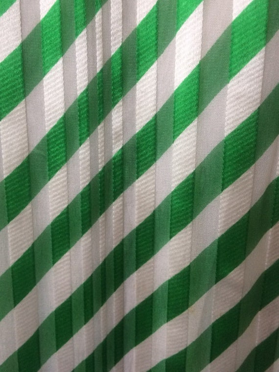 sz med vintage 1980s diagonal stripe silk dress ,… - image 7