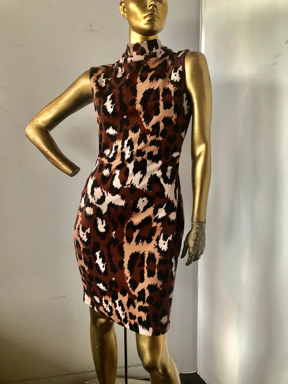 sz 4 vintage DIANE von FURSTENBERG dress- lite wei