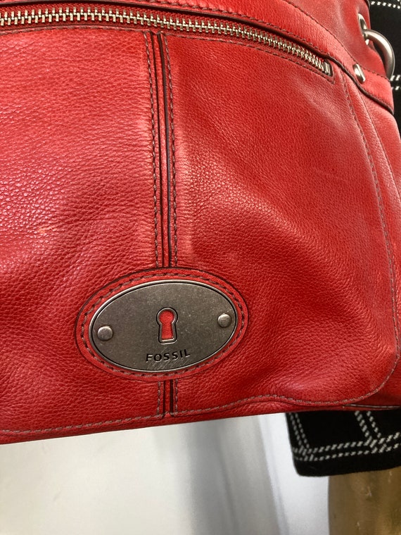 Handbag Leather By Fossil Size: Medium