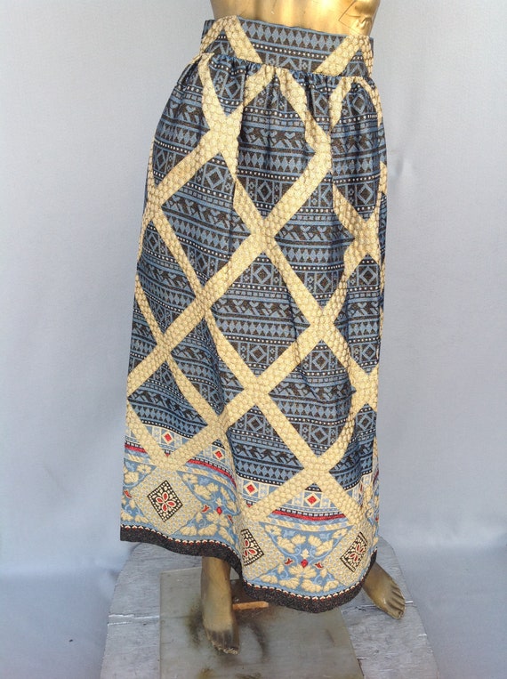 sz s vintage 60s / 70s beautiful abstract brocade 