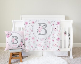 monogrammed crib sheets