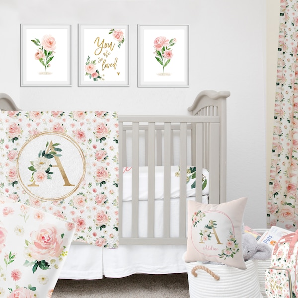 Blush Bedding Etsy