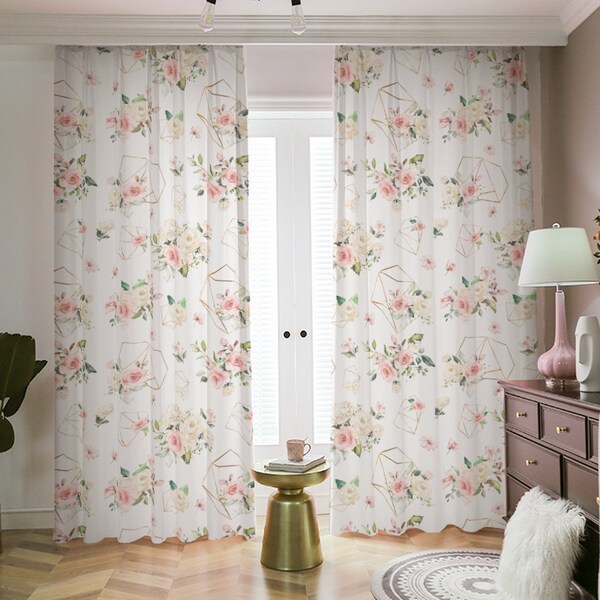 Floral Curtains Etsy