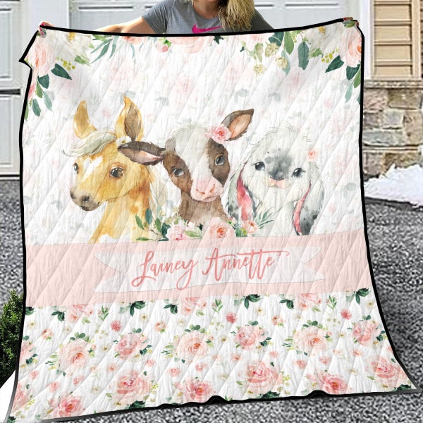 Farm Animal Bedding Etsy