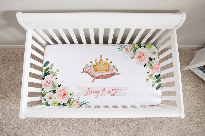 Princess Crib Bedding Set Royal Baby Girl Crib Bedding Etsy