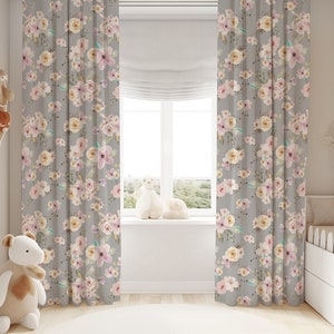 Cortinas infantiles de unicornios para niña, cortinas rosas y doradas,  cortinas para habitación de niña, cortinas para niñas, ropa de cama de  guardería de unicornios -  España