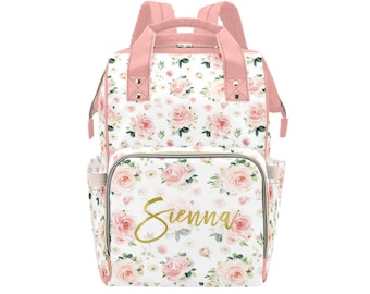 Personalized Diaper Bag Baby Bag Personalized Backpack Multiuse