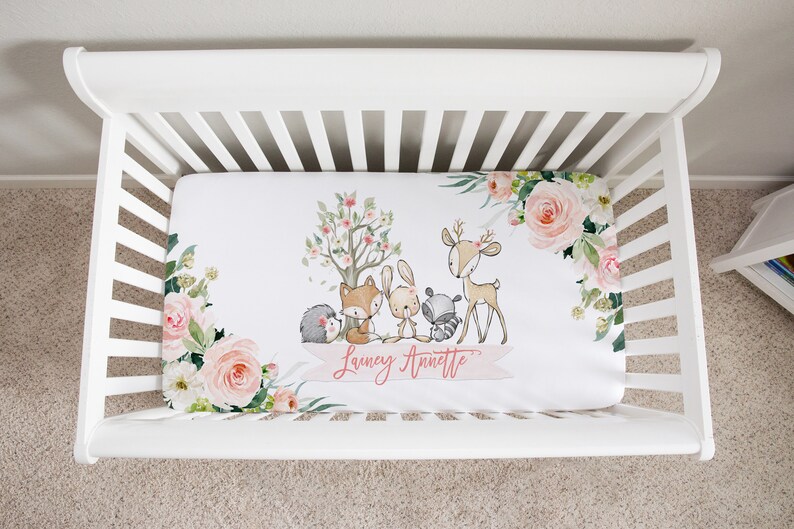 Forest Animals Crib Bedding Set Girl Crib Bedding Deer Etsy forest-animals-crib-bedding-set-girl-crib-bedding-deer-etsy