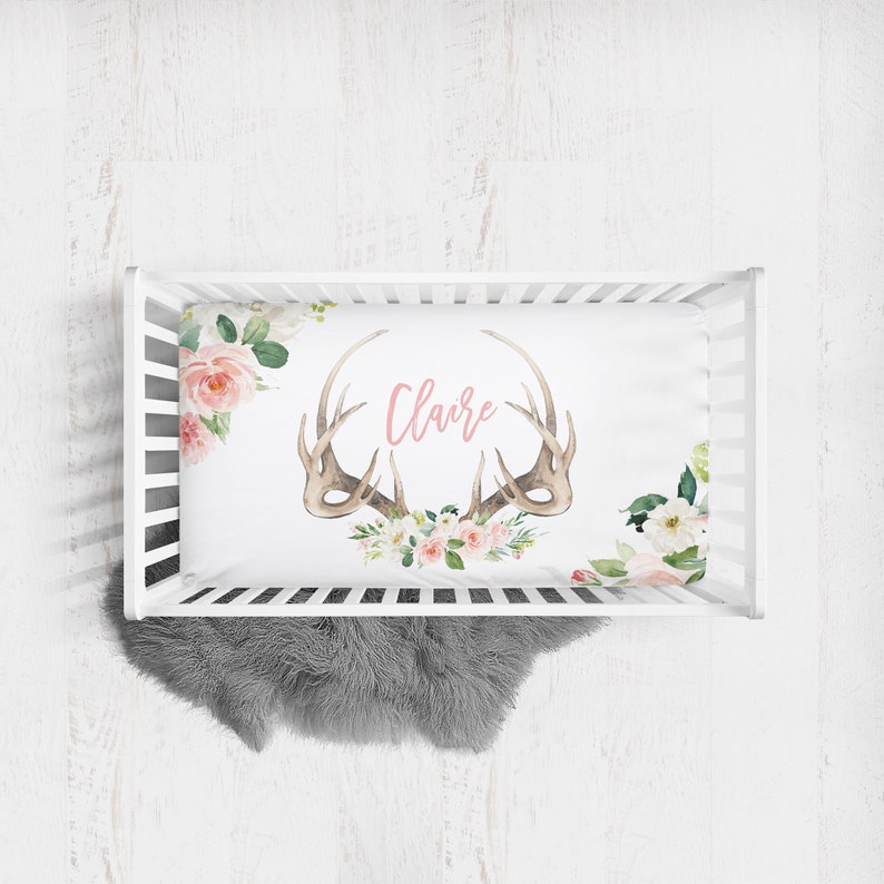 personalized crib sheets girl