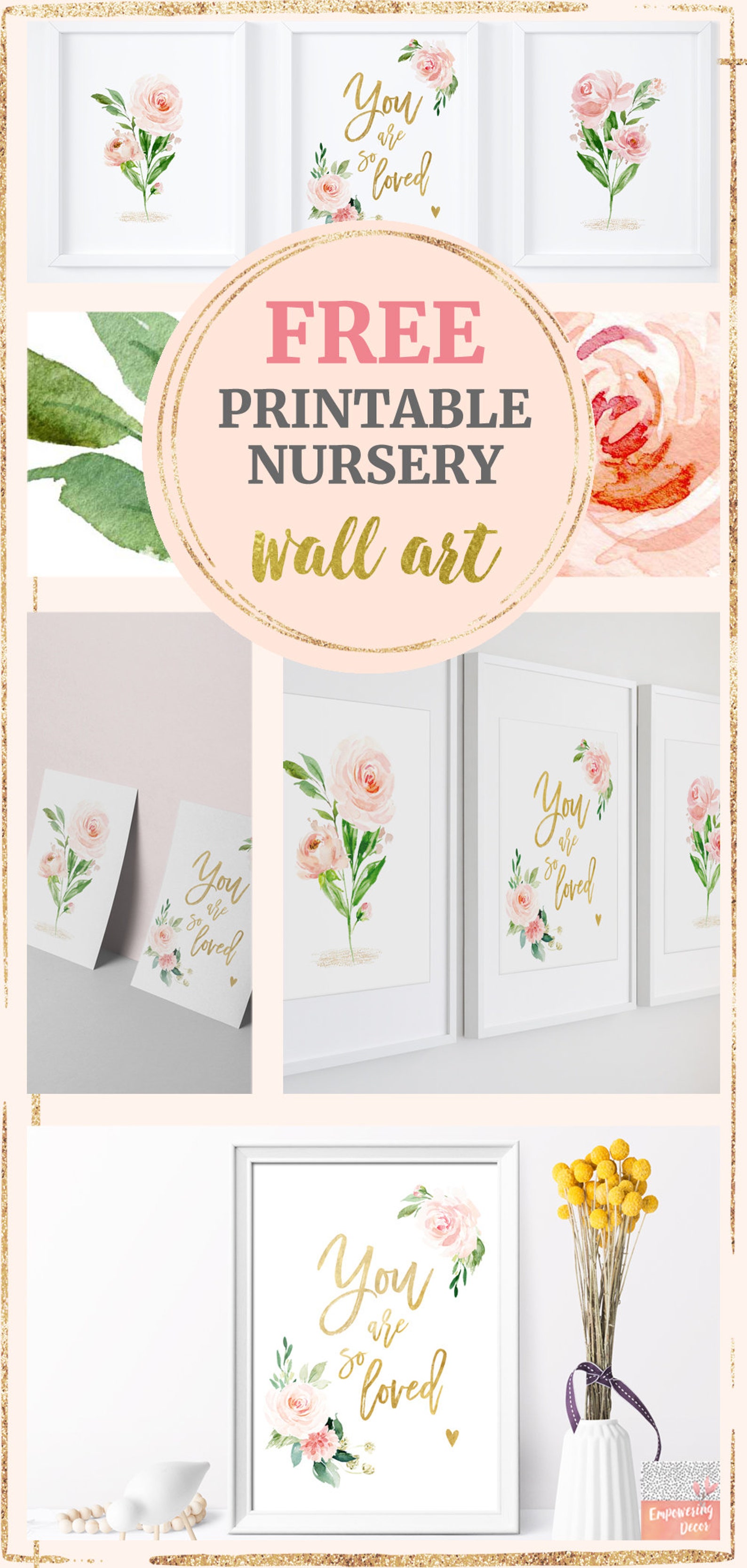 Floral Baby Girl Crib Set Nursery Bedding Pink Flower Etsy