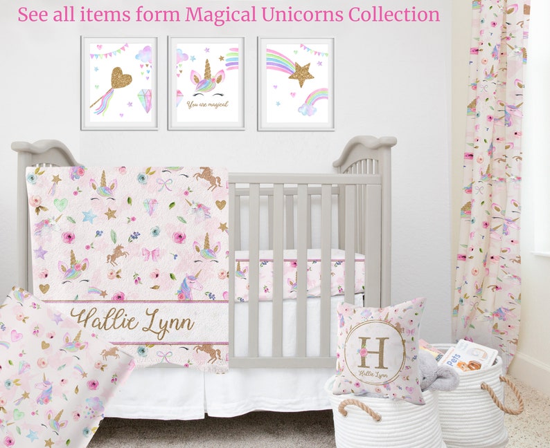 Unicorns Changing Pad Cover Unicorns Changing Table Cover Etsy