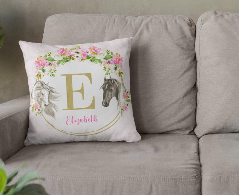 Horses Bedding Set Girl Floral Baby Bedding Horses Etsy