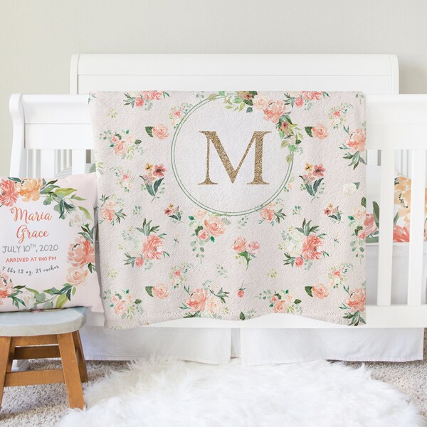 Coral Crib Bedding Etsy