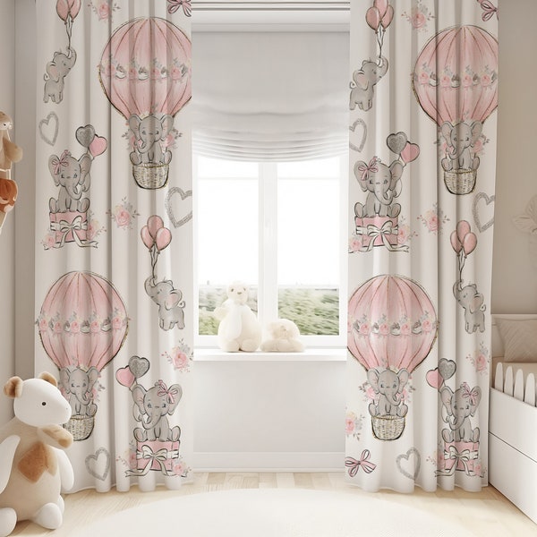 Elephant Curtains Etsy