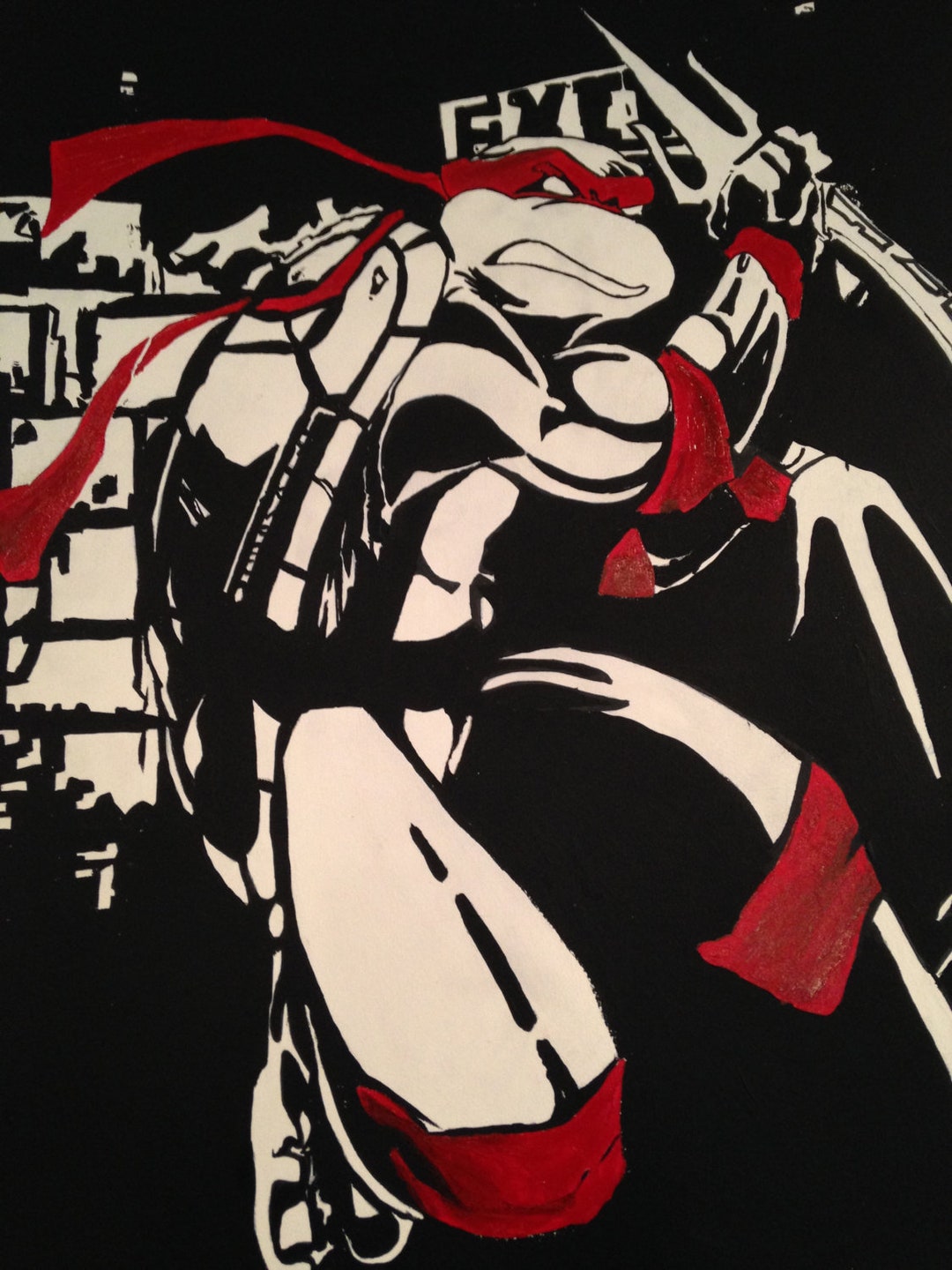 Teenage Mutant Ninja Turtles Stencil Painting - Etsy