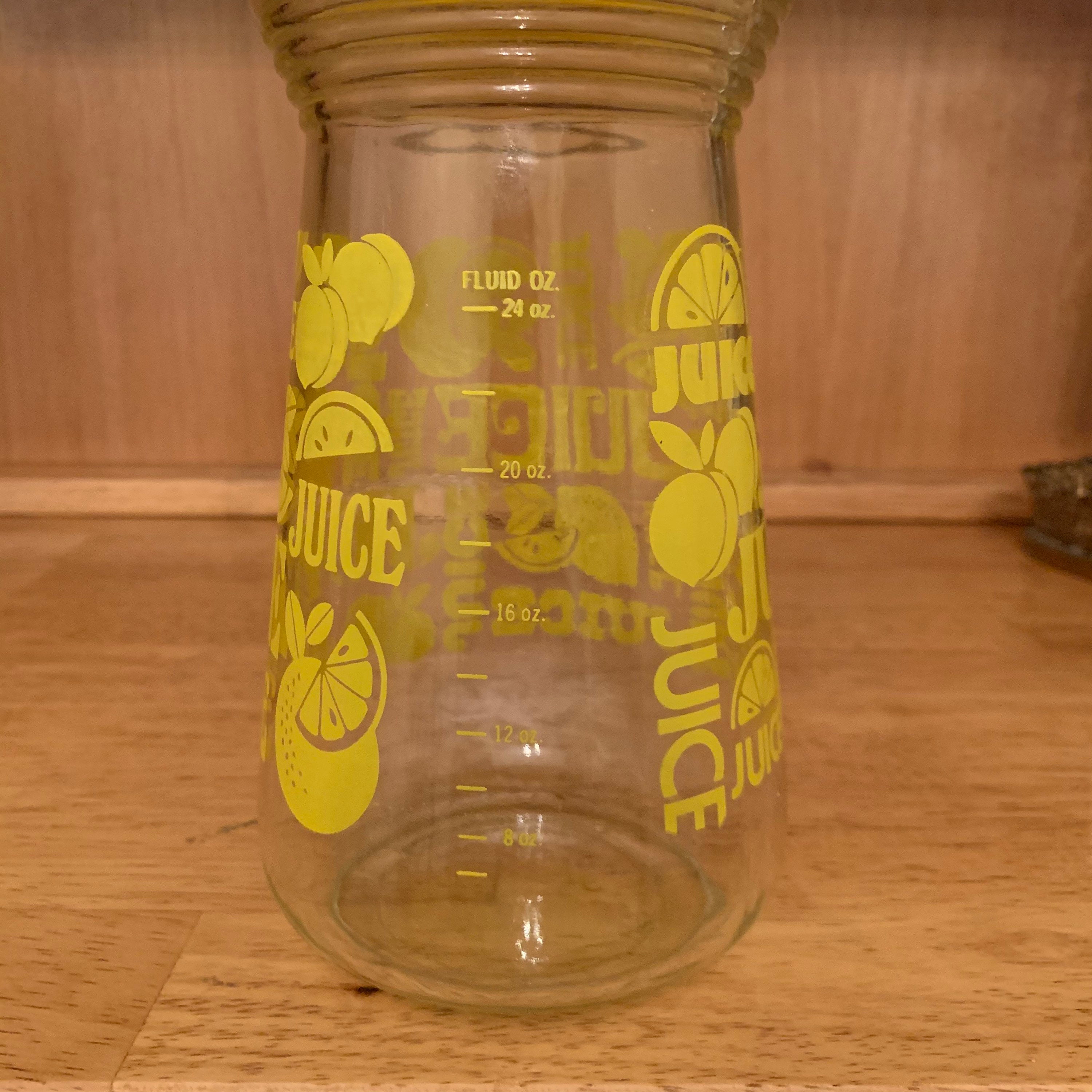 Vintage Glass Juice Carafe Vintage Glass Juice Jar Vintage Etsy Hong Kong