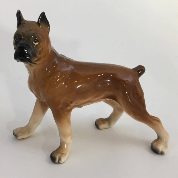 boxer dog figurine