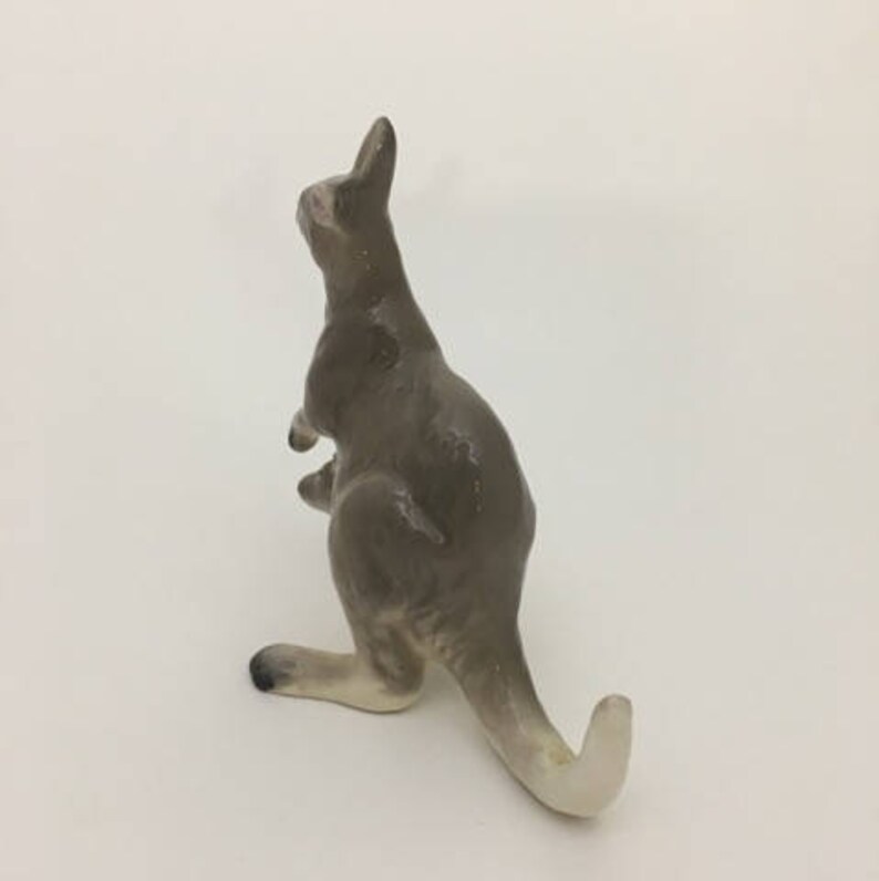 Vintage 1950's ceramic kangaroo mom and baby kangaroo Etsy