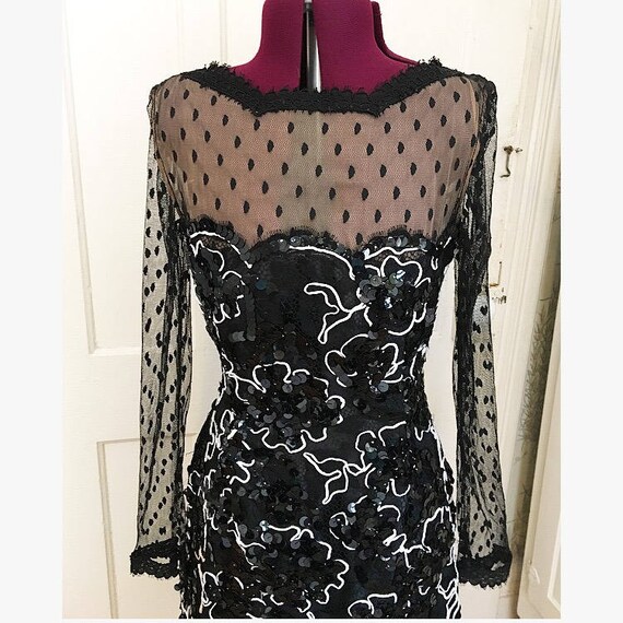 Vintage Bill Blass couture dress; vintage Bill Bla