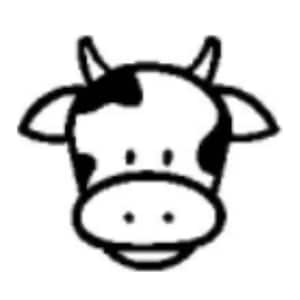 Set of 5 Cow Graphs - Single Crochet or C2C graph - Cow Crochet graphs - PDF - Downloadable crochet graph - 5 Cow Graphs